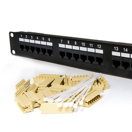 Kenuco Cat.6 110 Type 1U Patch Panel 24 Port Rackmount (1U-24 Port)