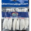 Diamond Jig Man Paddle Tail Shads (White) - 6" Soft