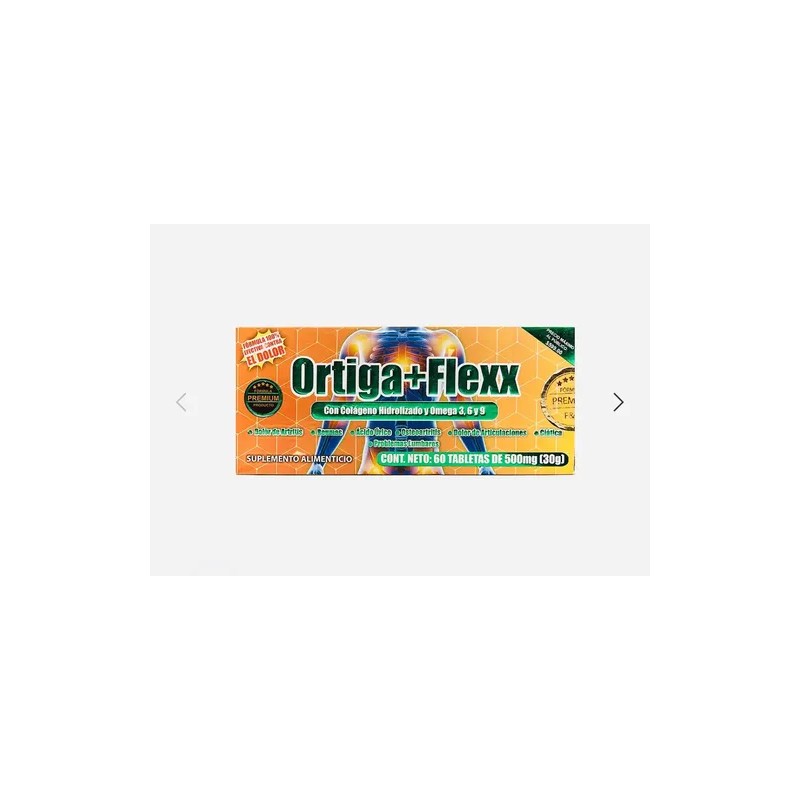 3 Cajas Ortigaflexx Con Colageno Hidrolizado Y Omega 3,6,9