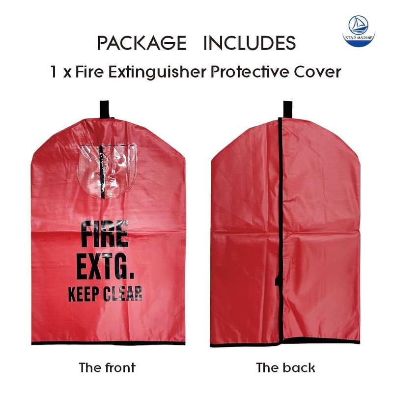 Heavy Duty Fire Extinguisher Cover with Window - Fire Protective