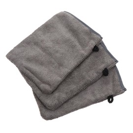 NOLITOY 3Pcs Makeup Remover Gloves Facial Cleaning Mitts for Gentle Skin Cleansing Comfortable Microfiber Shower and Makeup Removal Grey Black Color and Skin Friendly Design