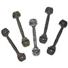 2 Packs 5.51" Dark Brown Barn Door Handles, Cast Iron