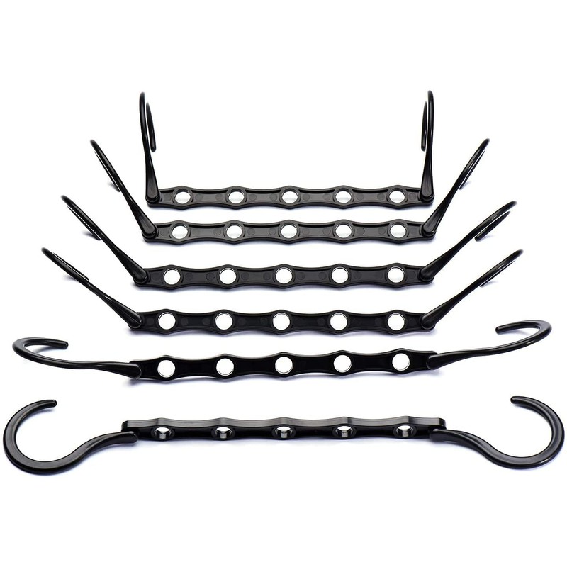 HOUSE DAY Space Saving Hanger 20 Pack Sturdy Black Magic