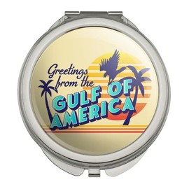 GRAPHICS & MORE Gulf of America Postcard Compact Travel Purse Handbag Makeup Mirror