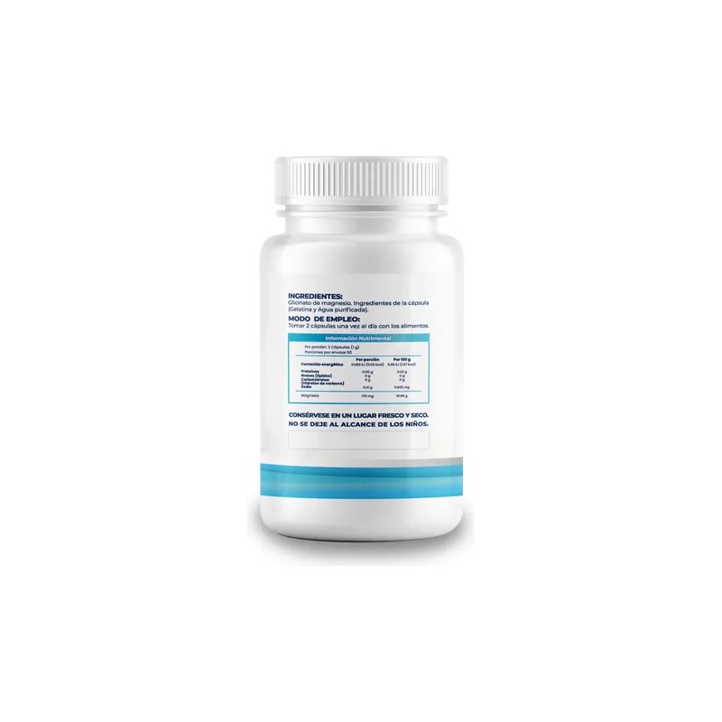 Glicinato De Magnesio 500mg - 500 Cápsulas Pack