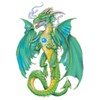 Fantasy Dragons Temporary Tattoos, Set of 10 Colorful Dragon Tattoos
