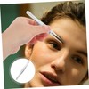 FOMIYES Precision Stainless Steel Eyebrow Tweezers Ergonomic Design for Accurate