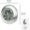 KADAMS Bathroom Shower Digital Wall Clock 9.5'' Kitchen Clock Calendar