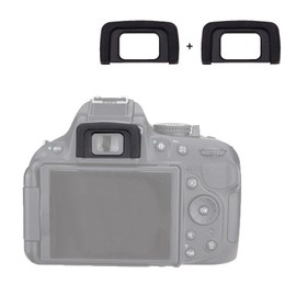 Pack of 2 JJC DK-25 Eyecup Eyepieces for Nikon D3500 D3400 D3300 D3200 D3100 D3000 D5600 D5500 D5300 D5200 D5100 D5000 Cameras Compatible with Nikon DK-DK-25 25 eyepiece Compatible