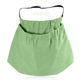 Garden Harvesting Apron, Canvas Gathering Apron Harvest for Gardeners, Fruit Picking Bag,Foraging Bag, 47x15, Green