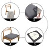 2 Pcs Stretch Velvet Dining Chair Covers, Washable Slipcovers With