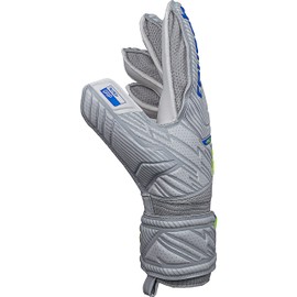 Reusch Men's Attrakt Finger Support Unisex Goalkeeper Gloves with Outseam Cut and Grip Coating, Suitable for All Pitch Surfaces, Football Gloves with Finger Protection for Adults, 11