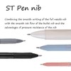 SURALIN Pack of 5 Gel Pens, Retractable Gel Pens, Black