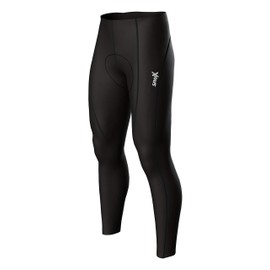 Sparx Men's Super Roubaix Thermal Cycling Tight Bike Bicycle Pants Cool Max Padded (2XL, Black)