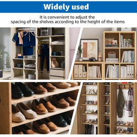 15 Pack White Shelf Support Pins - Replacement for IKEA Part #101558, #10077788 - Fits Pax, KOMPLEMENT, KLEPPESTAD, RAKKESTAD Wardrobes & Shelves - Cabinet Hardware Pegs for 5mm Holes