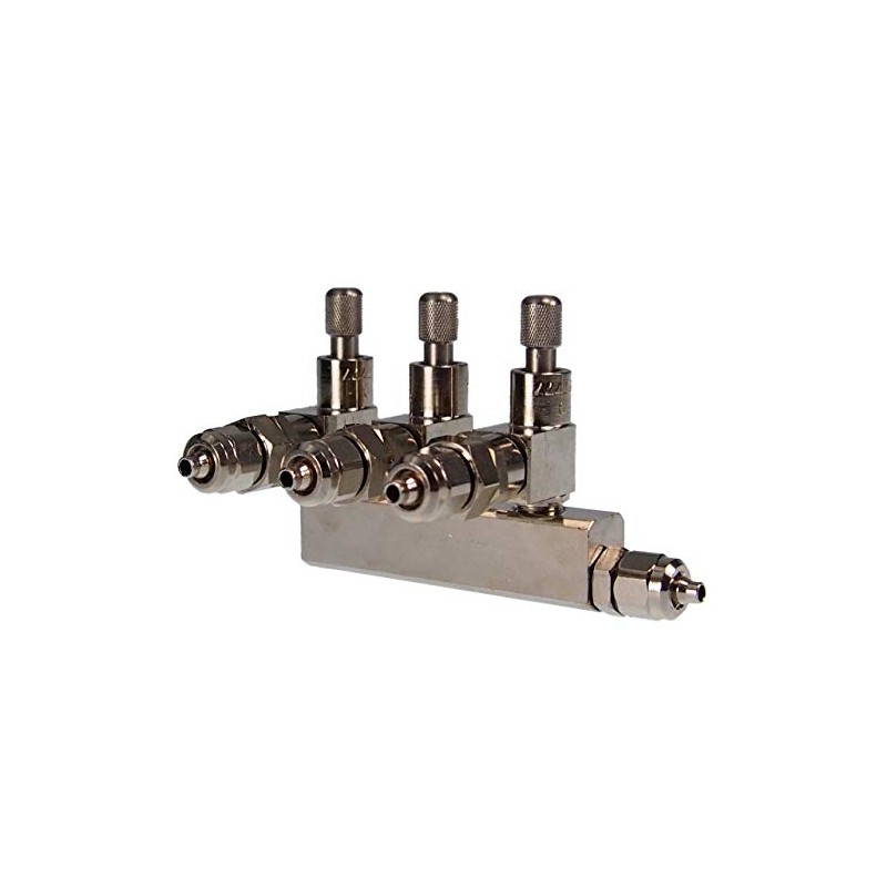 AQUA-NOA CO2 distributor professional RV with 3 fine needle valves