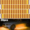 XT AUTO Amber Yellow 12v 15 Led 30cm Car Flexible