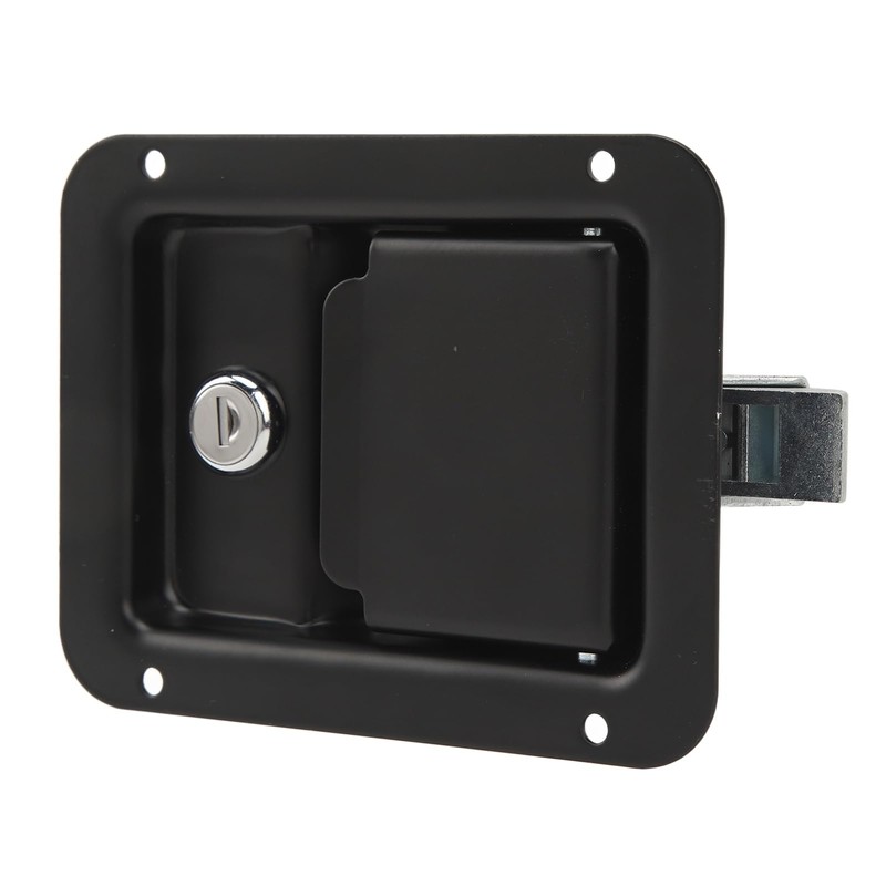 Trailer Paddle Door Lock, Toolbox Handle Rustproof Heavy Duty Wide