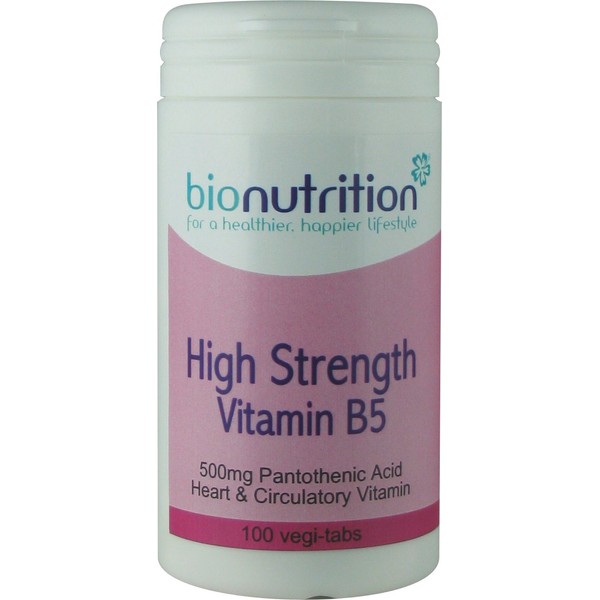Bio Nutrition High Strength Vitamin B5 500mg : Healthy Heart