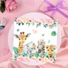 Glamifyr Pack of 40 Napkins Jungle Napkins 1st Birthday Girl