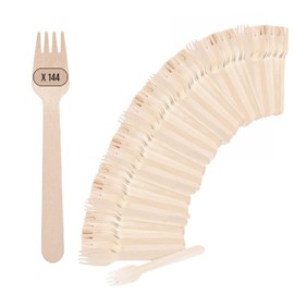 LifeGreen Disposable Wooden Forks