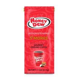Honey Dew - S’mores, Delicious Gourmet Coffee, Medium Roast Chocolate Coffee Blend with Marshmallow & Graham Cracker Flavor, 11 oz. / 311 g Coffee Bag