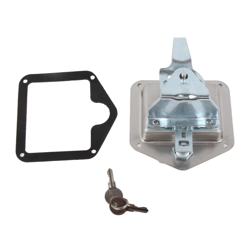 Polished Stainless Steel Toolbox Lock T Handle Latch Foldable Trailer
