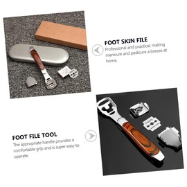 Mikinona Foot Care File Exfoliating Pedicure Tool Callus Remover and Foot Planer Box for Foot Scraping and Smooth Skin Care