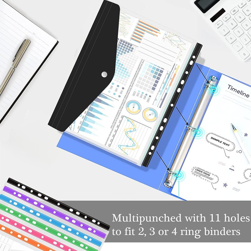 SAMSYOKI Document Folder A4 for Filing, Pack of 18 Document