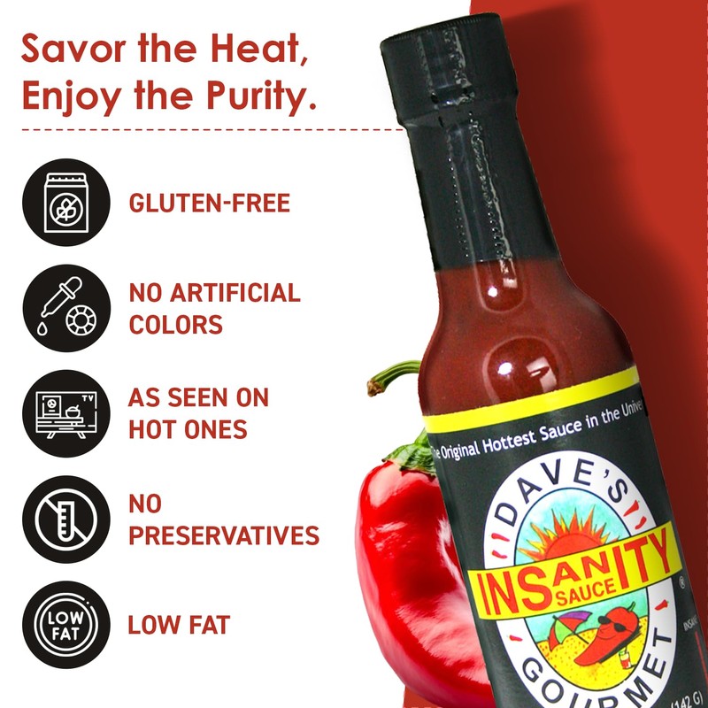 Dave’s Gourmet Insanity Super Hot Sauce Variety 4-Pack - Carolina