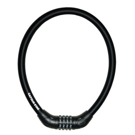 キャプテンスタッグ(CAPTAIN STAG) 自転車 鍵 ロック 極太4ダイヤルワイヤーロック ワイヤー長60cm/φ18mm/周長73cm 可変式ダイヤル ストレート ブラック Y-4298