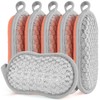 Kitchen Sponges for Washing Dishes, 1 Inch Thick Dual-Sided Dish
