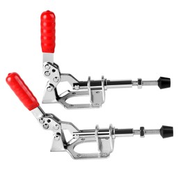 GH-302-FM Toggle Clamp Large Push Rod Tensioner Adjustable Tilt Clamp 136 kg Push Pull Toggle Clamp Plate Lift Clamp Quick Release Set for Machine Operation, Carpentry, Welding, Pack of 2