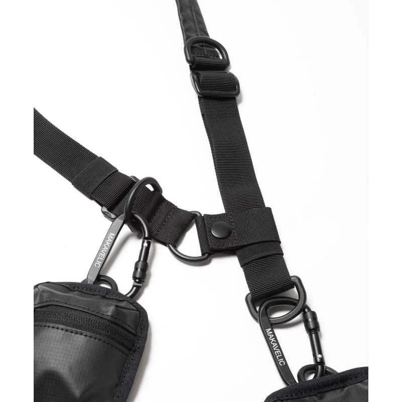 Machiavelic Shoulder Bag RICO Unit Shoulder Double Pouch Black (019)