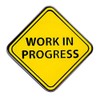 Pinsanity 'Work In Progress' Sign Enamel Lapel Pin