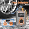 Tire Inflator Portable Air Compressor, Cordless Air pump with Rechargeable