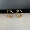 20mm Angel Demon Gold Hoop Earrings for Women