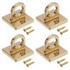 PATIKIL Pad Eye Plate U Hooks, 4 Pack Metal Ceiling
