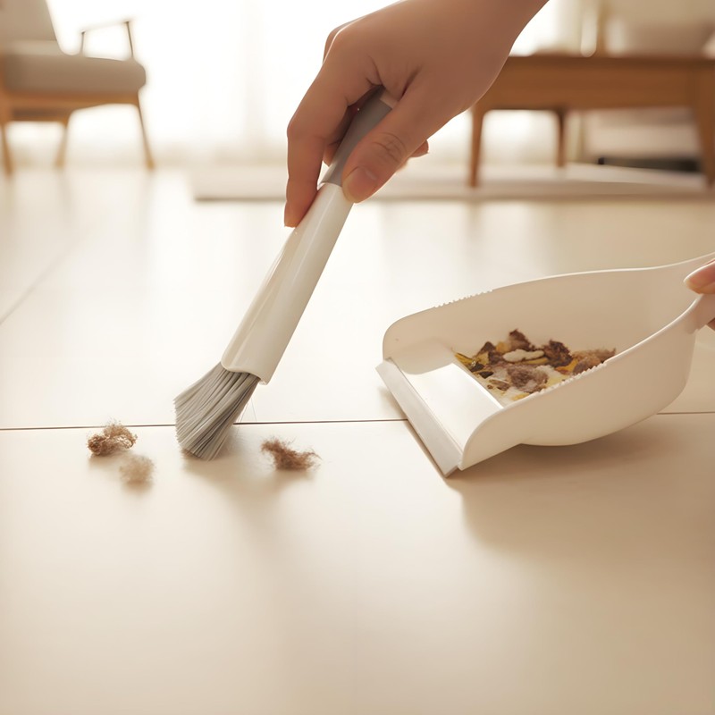 Dust pan Broom Brush Dustpan - Dustpan and Brush Set,Mini