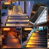 AUDLES 6 Pack Solar Stair Lights Outdoor Stair Lights with