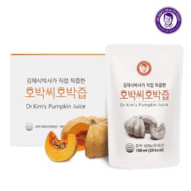 Jim Jae-sik Health Food [김재식헬스푸드] 호박씨호박즙 100ml 30팩 (1박스) [Kim Jae-sik Health Food] Pumpkin Seed Pumpkin Juice 100ml 30 Packs (1 Box)