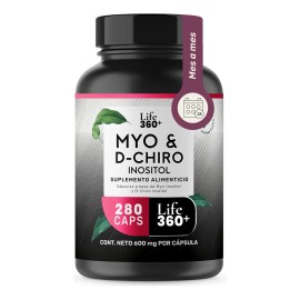 Inositol Life360+ Inositol Elite Myo D-Chiro 280 Cápsulas Sin Sabor Myo-Inositol & D-Chiro Inositol Proporción 40:1