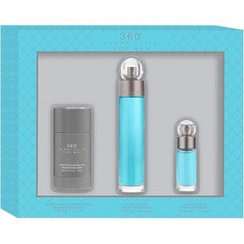 Perry Ellis 360° Men Gift Set - 1.7 fl oz eau de toilette, 2.75 oz deodorant, .25 fl oz EDT mini travel spray