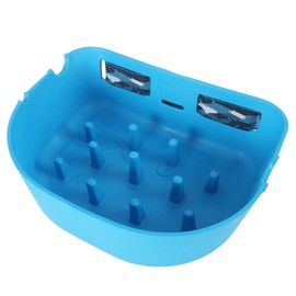 Hqkfuybl Fly Line Basket, Fishing Stripping Basket with Silicone Spikes, Fly Fishing Stripping Basket for Boat-Super Light Floating Flexible - Blue, 13.38x9.84x4.72in