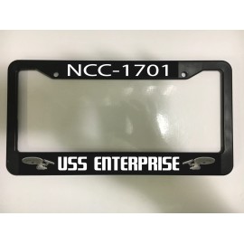 NCC-1701 USS Enterprise Star Trek Nasa Space Sci-Fi  Car License Plate Frame
