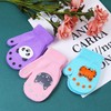 Cooraby 3 Pairs Toddler Stretch Mittens Winter Warm Knitted Magic