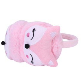 Kids Cute Fox EarMuffs Boys Girls Cartoon Ear Warmer Plush Furry Ear Hamburg Windproof Headband Fashion Adjustable Christmas Birthday Gifts for Child