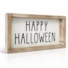 pechpell 3D Metal Happy Halloween Sign Table Mantel Shelf Desk