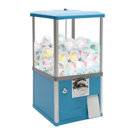MhdunueSK Gumball Machine,Vending Machines for Business,1.77-1.97Inch Ball Diameter,800 Coin Bank Capacity,4 25 Cent Coins,Vending Machine for Selling Capsule Toys Candies (Blue)