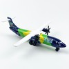 WngAur Die-Cast Propeller Airplane Model – Alloy Plane with Rolling